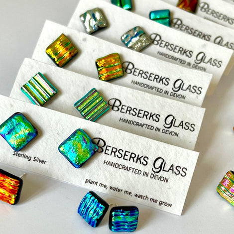 Dichroic Glass Earrings