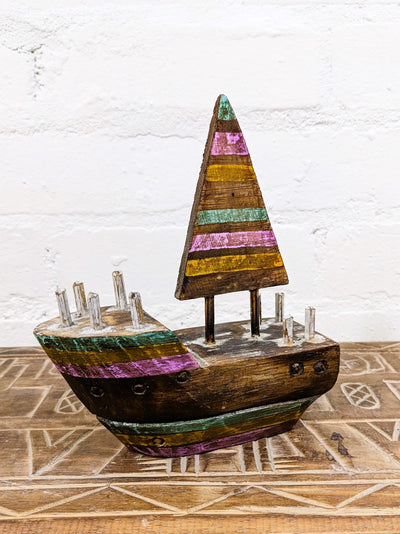 Stripey Painted Boat