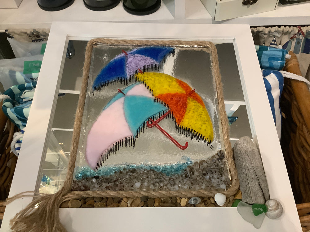 Framed seaside ‘A Windy Day’