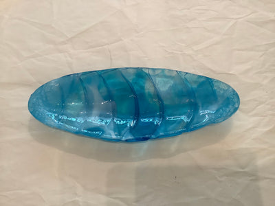 Turquoise oval bowl