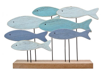 Wooden Shoal of Fish