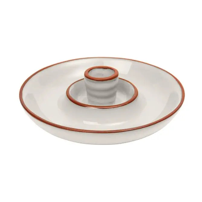 Sintra Glazed Terracotta Olive Dish