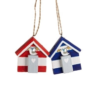 Beach Hut Hanging Ornament