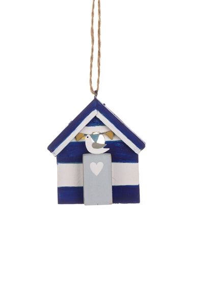 Beach Hut Hanging Ornament