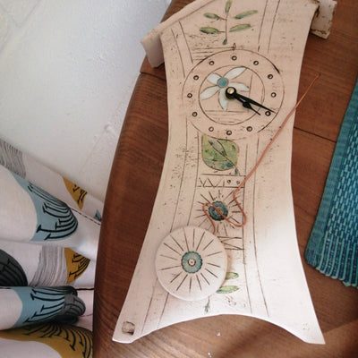 Large Wall Clock - Flower