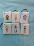 Glass Keyrings