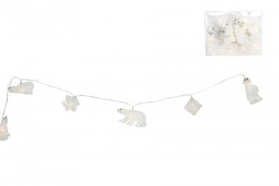 Polar Bear & Snowflake Christmas Lights