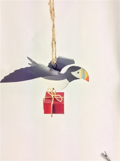 Puffin With Gift