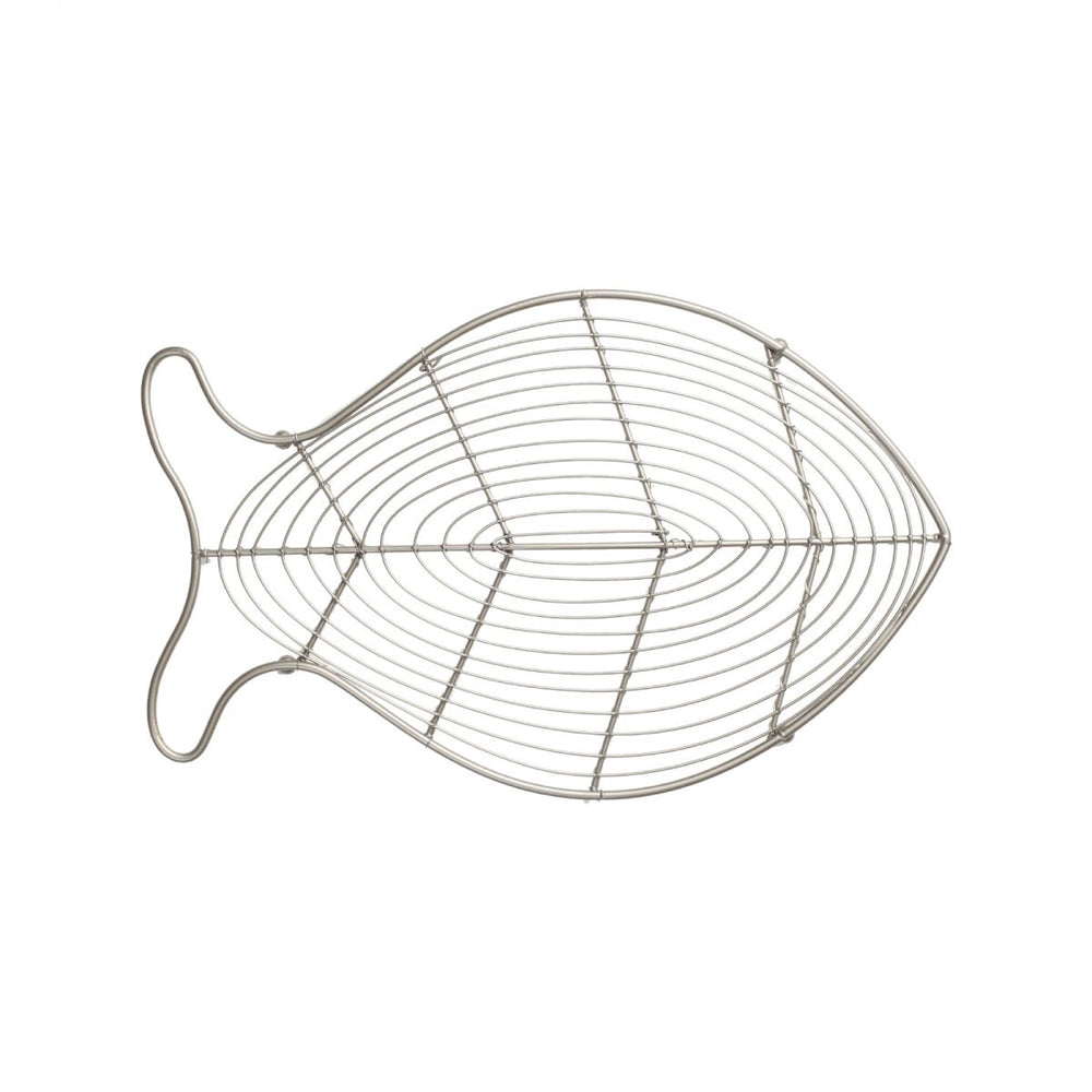 Ocean Fish Trivet - Satin Grey wire