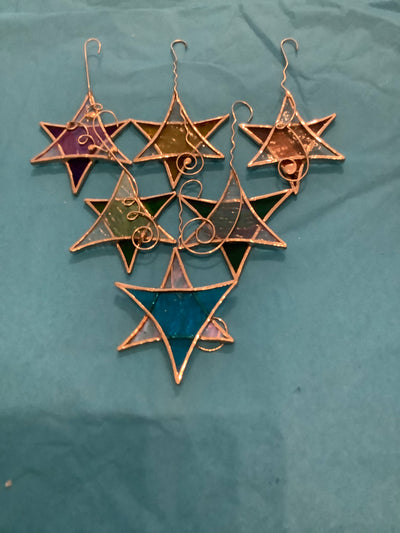 Lin Fletcher Glass Christmas Decorations