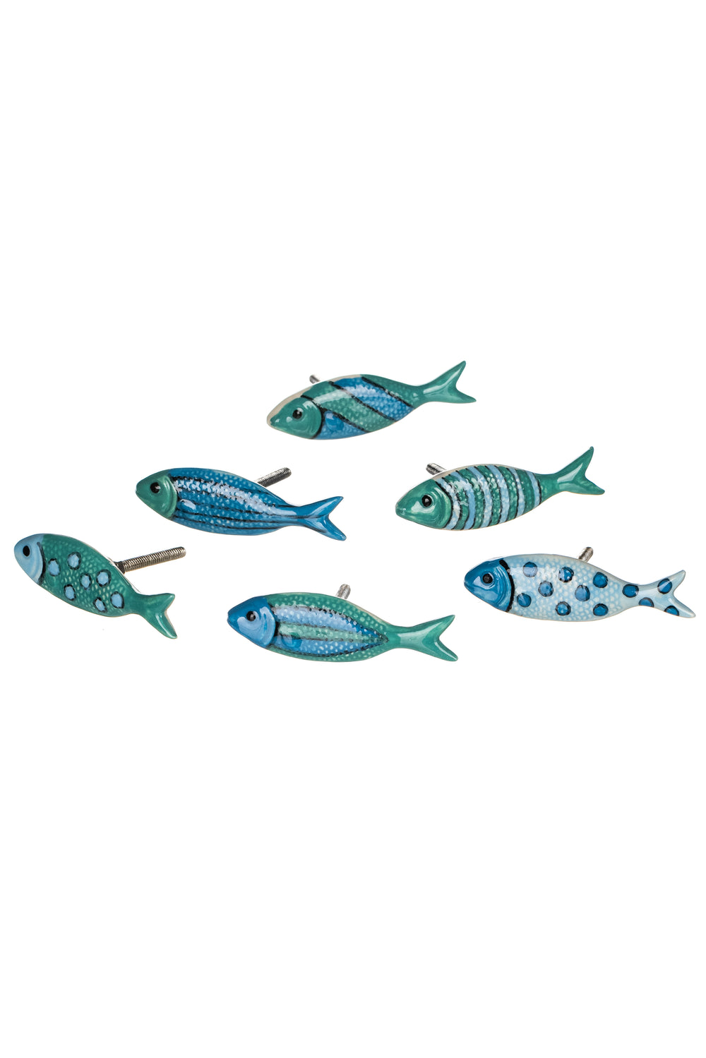 Set of 6 Reef Fish Drawer Knobs