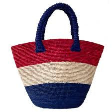 Striped Crochet Bag