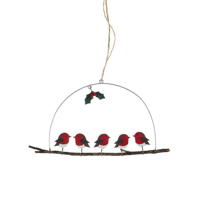 5 Christmas Robins