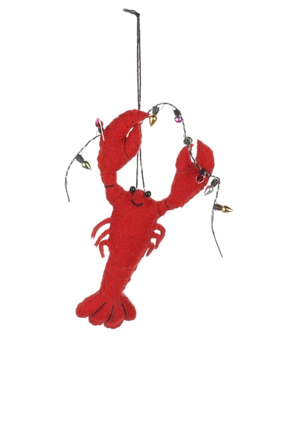 Felt Lobster with Fairy Lights
