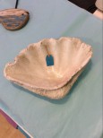 Stone Seashell with citronella candle